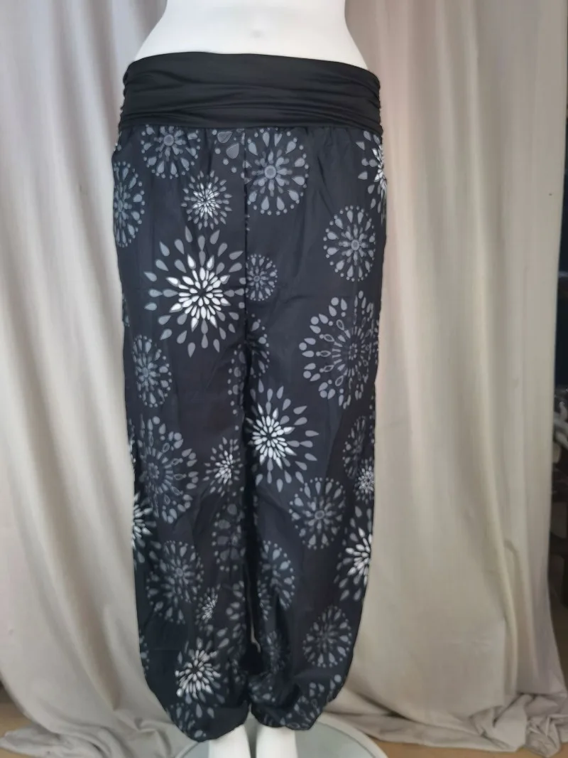Women's Fashion Hot Selling Long Pants Harlan Casual PantsDigital Printing Long Wide Leg Pants Women's Yoga Long Pants