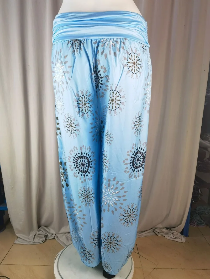 Women's Fashion Hot Selling Long Pants Harlan Casual PantsDigital Printing Long Wide Leg Pants Women's Yoga Long Pants