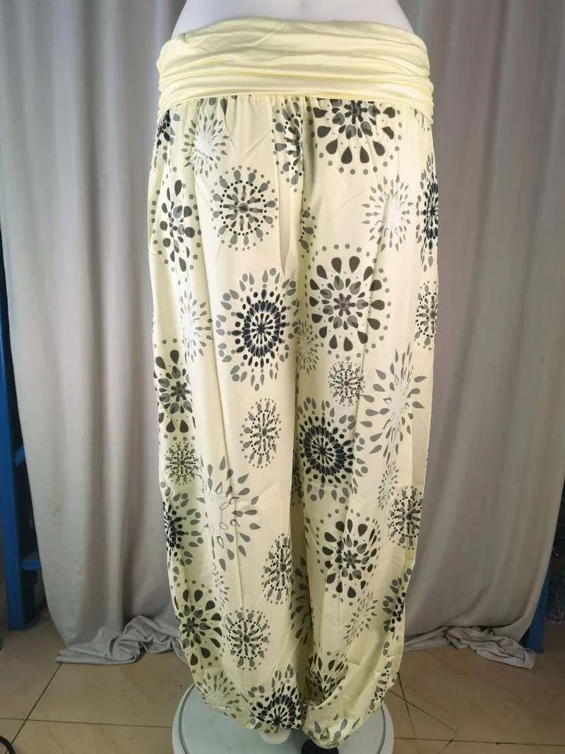 Women's Fashion Hot Selling Long Pants Harlan Casual PantsDigital Printing Long Wide Leg Pants Women's Yoga Long Pants