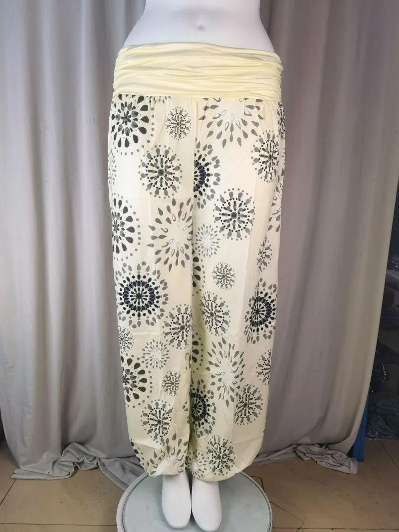 Women's Fashion Hot Selling Long Pants Harlan Casual PantsDigital Printing Long Wide Leg Pants Women's Yoga Long Pants