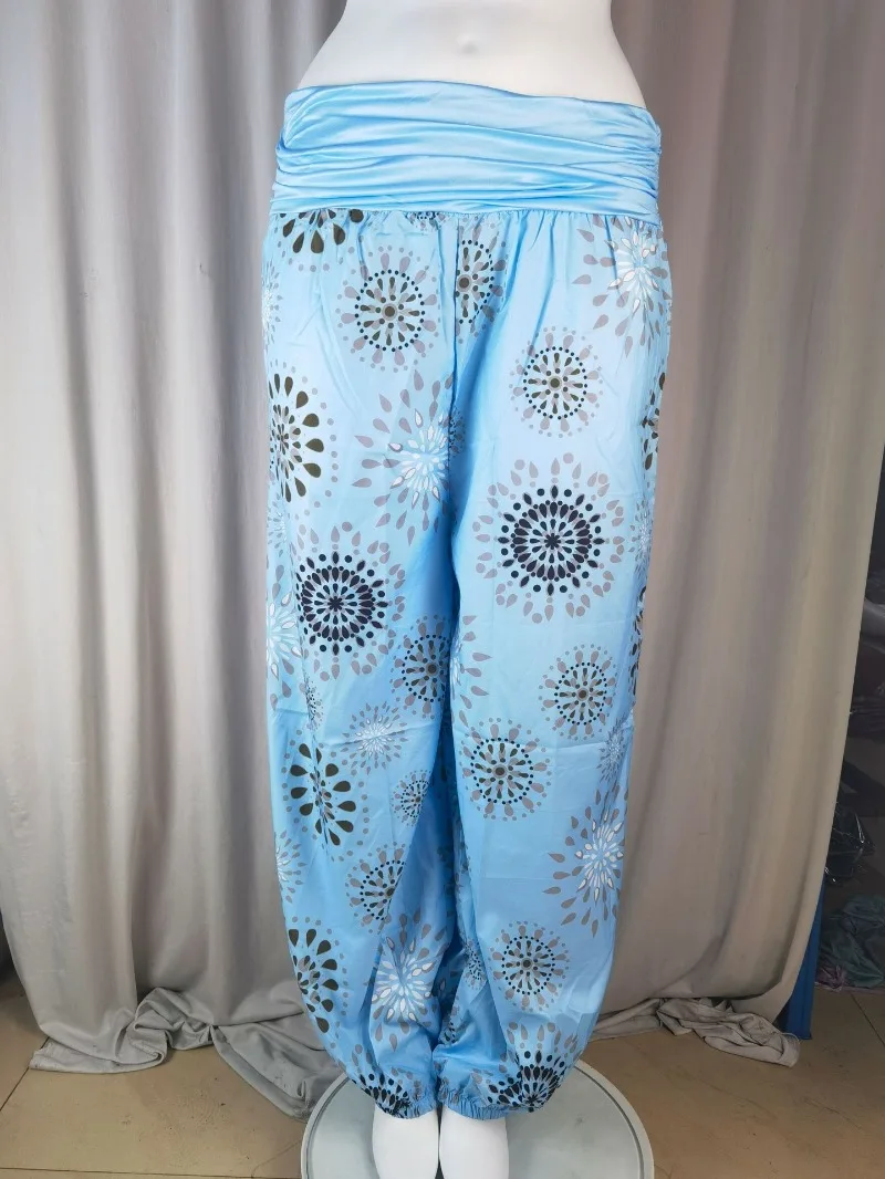 Women's Fashion Hot Selling Long Pants Harlan Casual PantsDigital Printing Long Wide Leg Pants Women's Yoga Long Pants