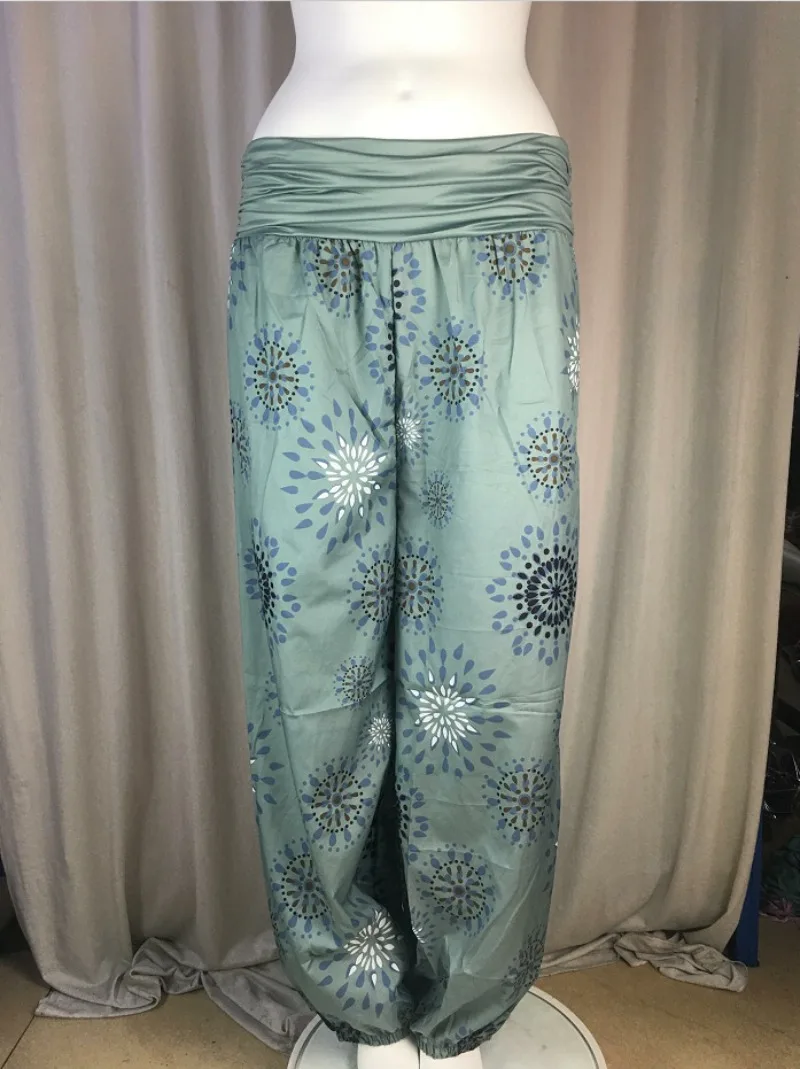 Women's Fashion Hot Selling Long Pants Harlan Casual PantsDigital Printing Long Wide Leg Pants Women's Yoga Long Pants