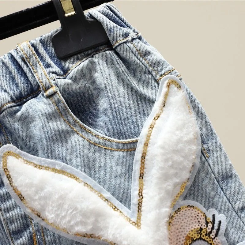 Baby Girl's Summer Cotton Denim Shorts Pants Toddler Kids Cute Swan Flower Soft Jeans for Teenager Girls Children Clothing