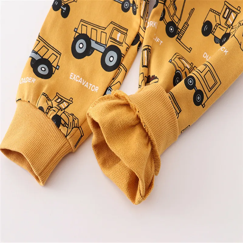 Jumping Meters 2-7T Cars Print  Boys Trousers Pants For Autumn Winter Cartoon Full Length Fashion Baby Sweatpants