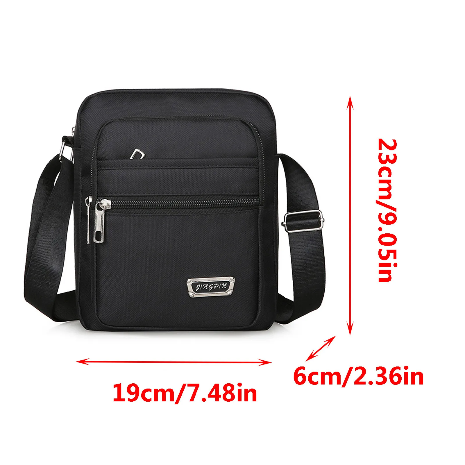 Men's Handbag Shoulder Messenger Bags Casual Canvas Travel Bag Waist Bag Multifunctional Waterproof Business Storage Bag Solid
