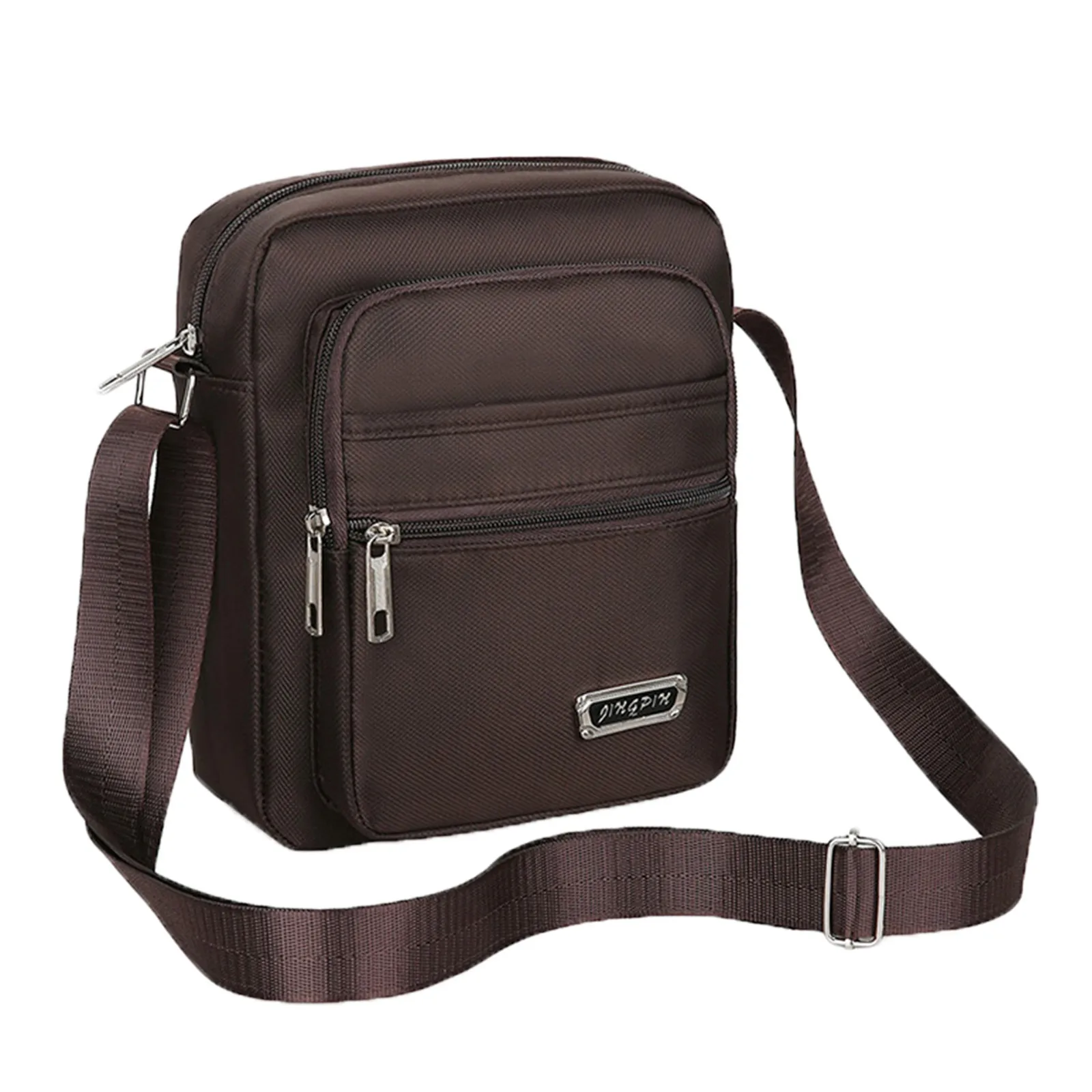 Men's Handbag Shoulder Messenger Bags Casual Canvas Travel Bag Waist Bag Multifunctional Waterproof Business Storage Bag Solid