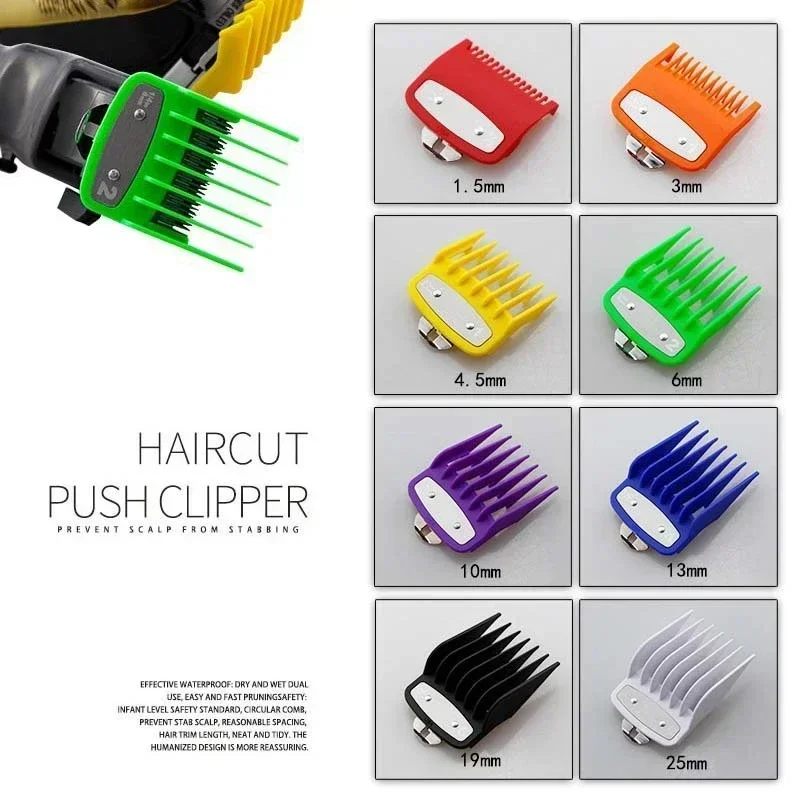8PC Professional Universal Hair Clipper Limit Guide Comb With Box For Wahl Trimmer Cutting Guide Combs Barber Salon Accessories