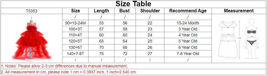 Red Puffy Tulle Flower Girls Dress Trailing First Communion Party Dresses For Girl Children Costume Princess Birthday Clothes