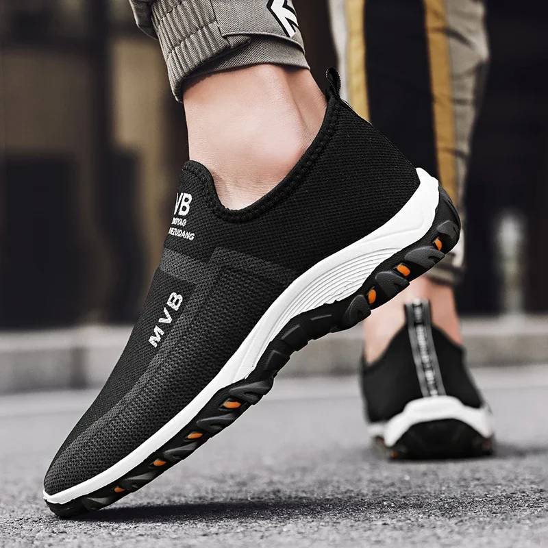MAEDEF Men Sport Shoes Breathable Outdoor Running Sneakers High Quality Walking Casual Flats Shoes Non-slip Comfortable Men Shoe