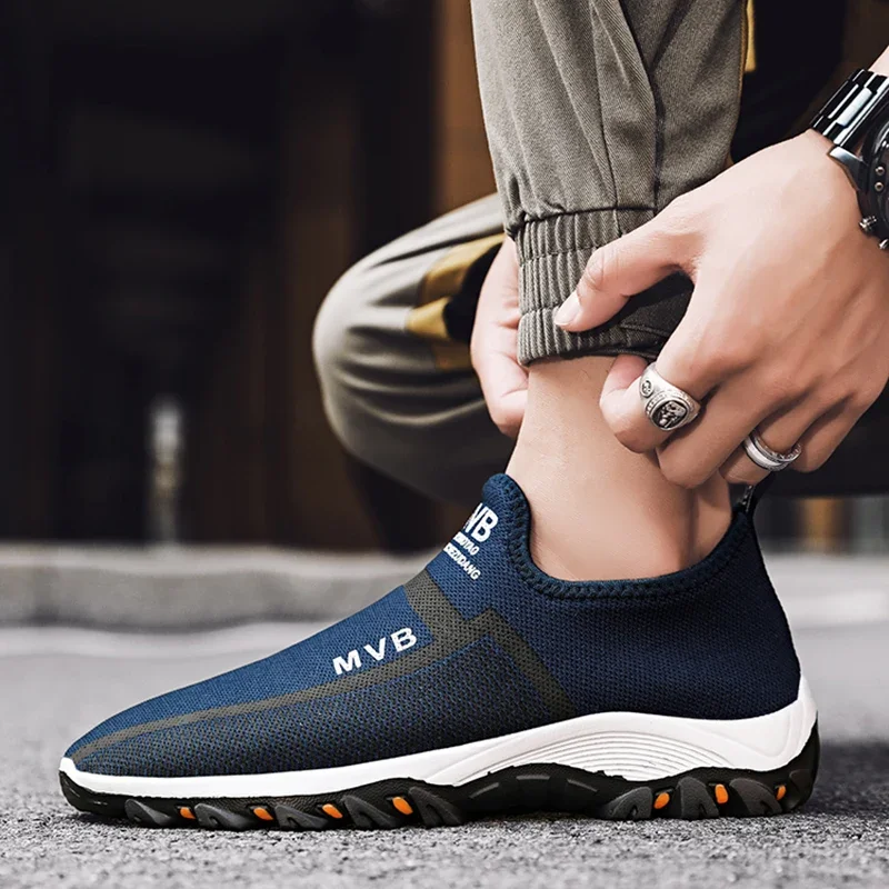 MAEDEF Men Sport Shoes Breathable Outdoor Running Sneakers High Quality Walking Casual Flats Shoes Non-slip Comfortable Men Shoe