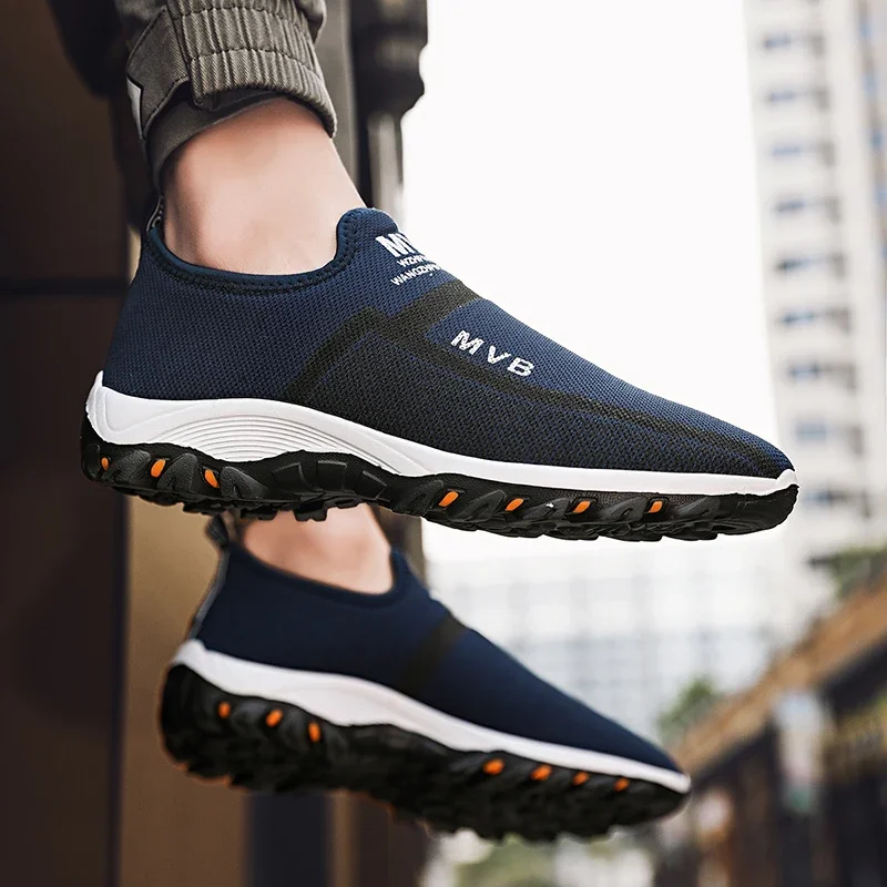 MAEDEF Men Sport Shoes Breathable Outdoor Running Sneakers High Quality Walking Casual Flats Shoes Non-slip Comfortable Men Shoe