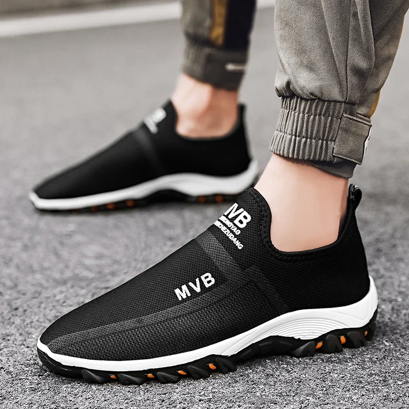 MAEDEF Men Sport Shoes Breathable Outdoor Running Sneakers High Quality Walking Casual Flats Shoes Non-slip Comfortable Men Shoe
