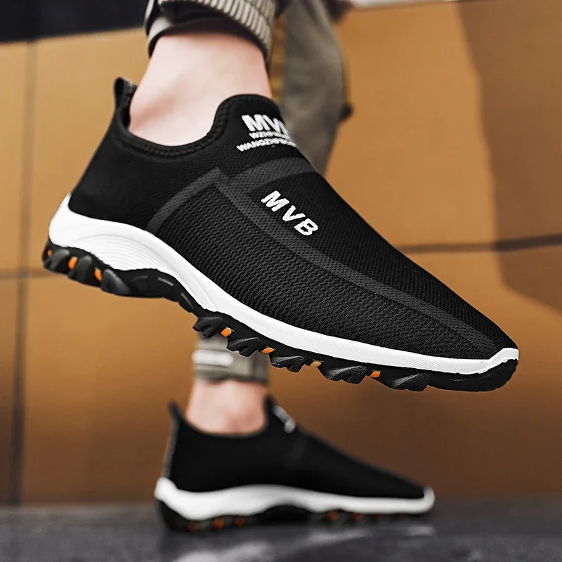 MAEDEF Men Sport Shoes Breathable Outdoor Running Sneakers High Quality Walking Casual Flats Shoes Non-slip Comfortable Men Shoe