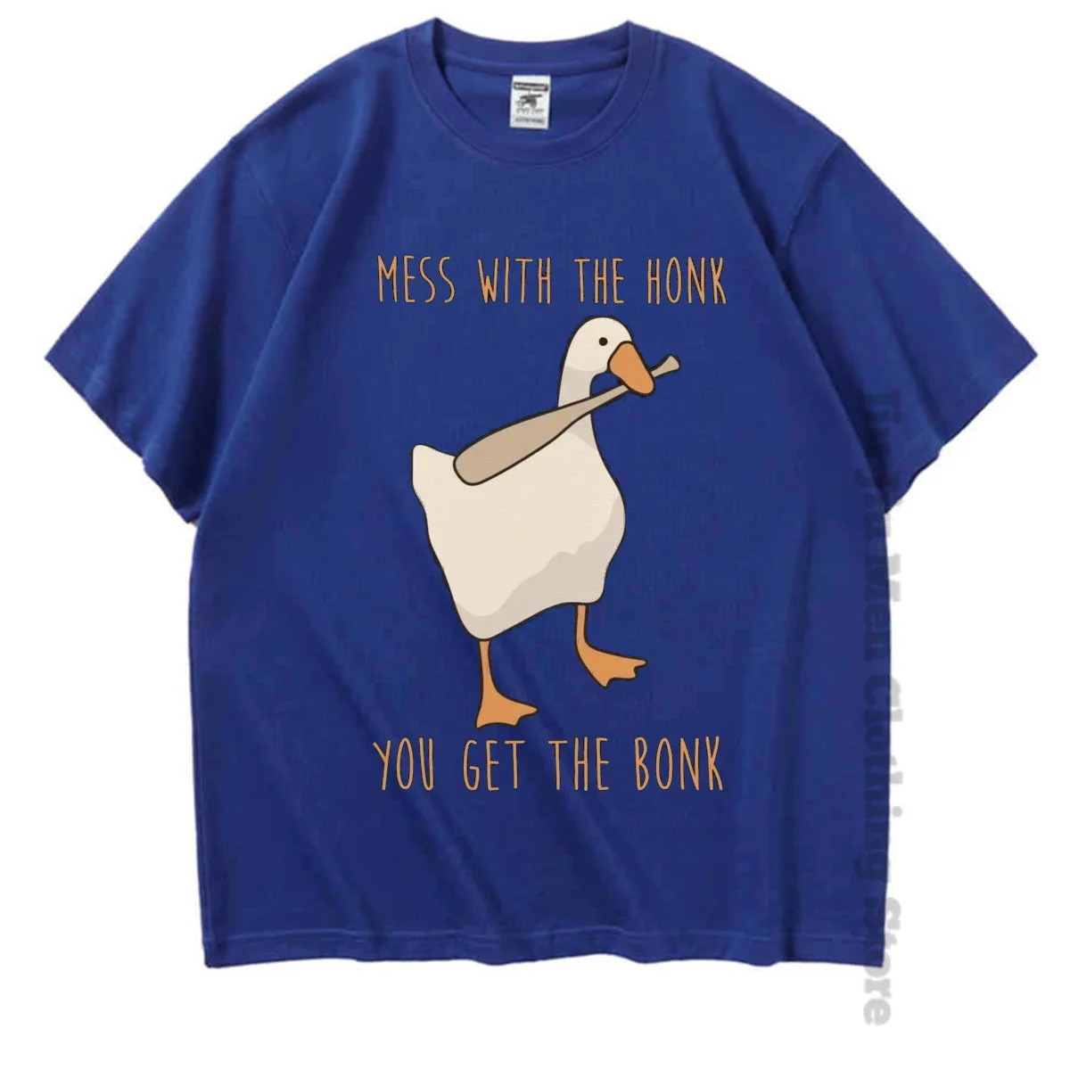 Summer Fashion Men TShirts Funny Untitled Goose Game Tops Men Women Cotton Loose Tee Mess With The Honk You Get The Bonk T-shirt