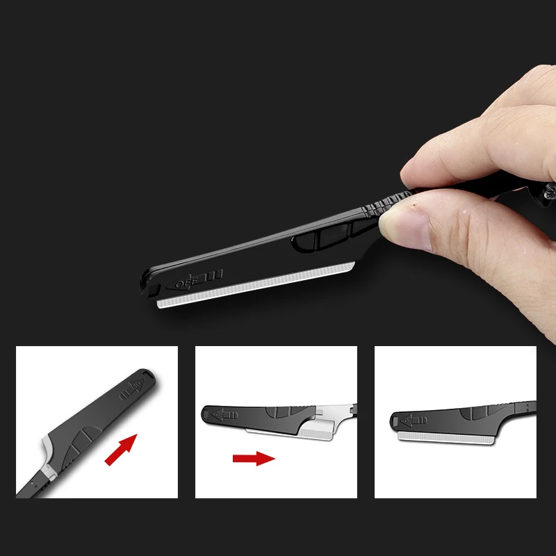 Manual razors for men are good with stainless steel sharp old-fashioned shavers, haircuts and eyebrow shavers