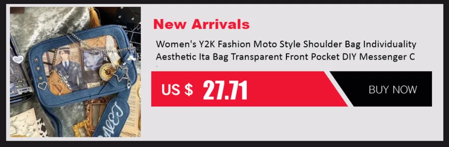 Y2K Labyrinth Butterfly Spider Web Letter Chain Handbags DIY Transparent Ita Bag Lolita Gothic Tote Vintage Fashion Shoulder Bag