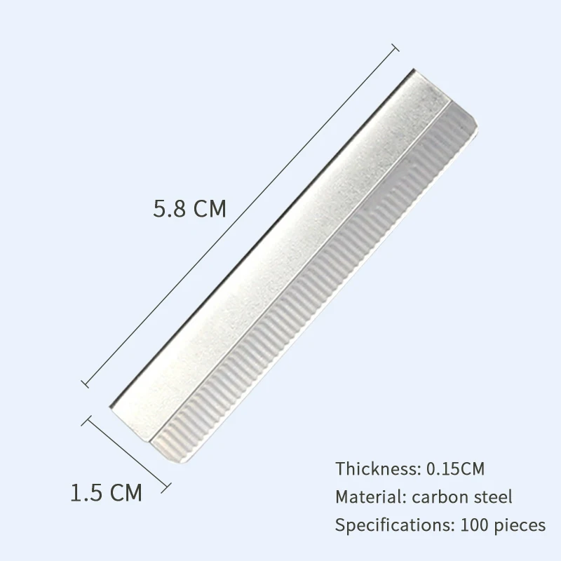 100 Pcs Eyebrow Trimmer Razor Blade Carbon Steel Microblading Eyebrow Knife For Permanent Makeup Brow Tattoo Beauty Tool
