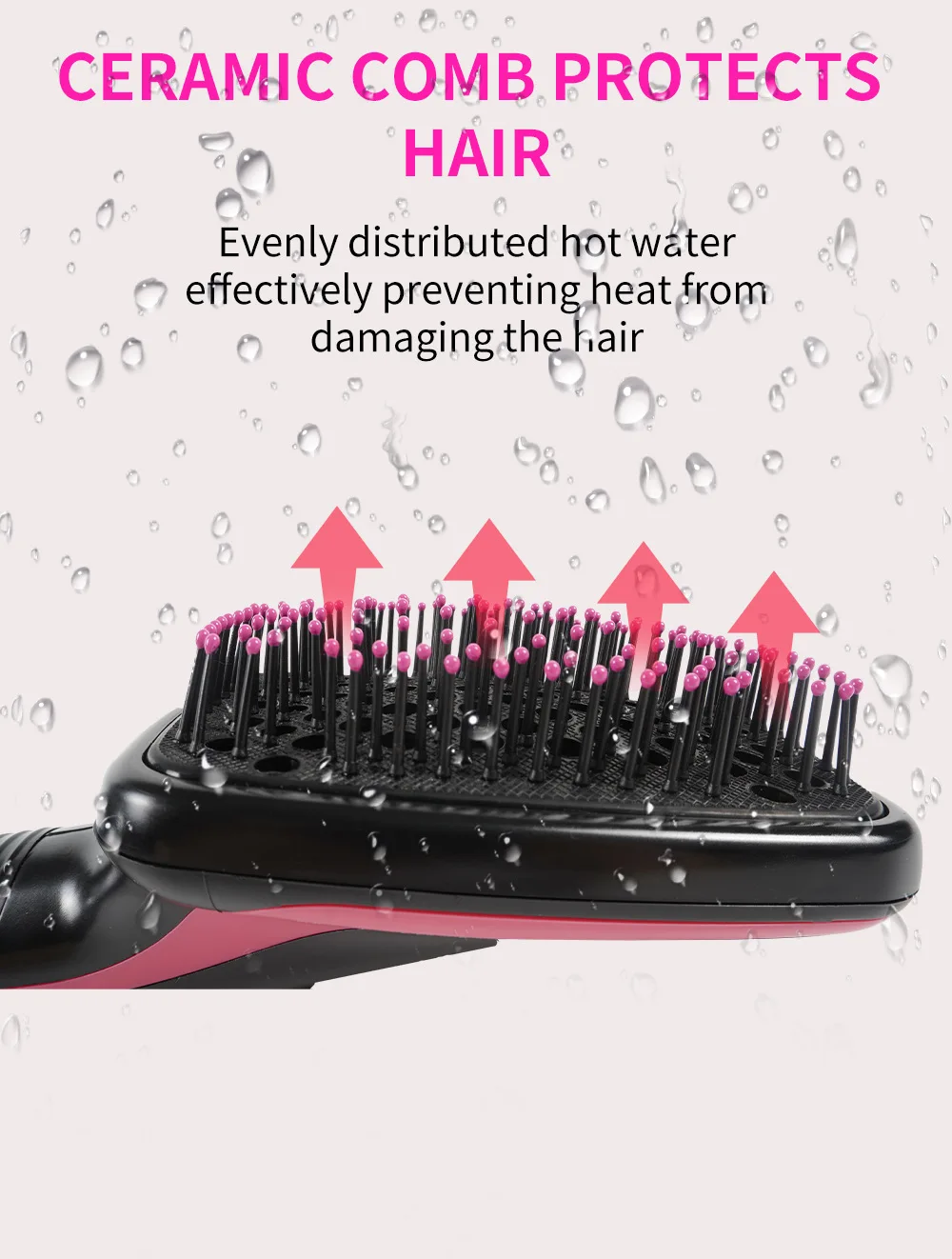 Hair Dryer Brush Portable Hot Air Brush Blow Dryer with Comb One Step Hair Dryer Comb Blower Brush Hair Straightener