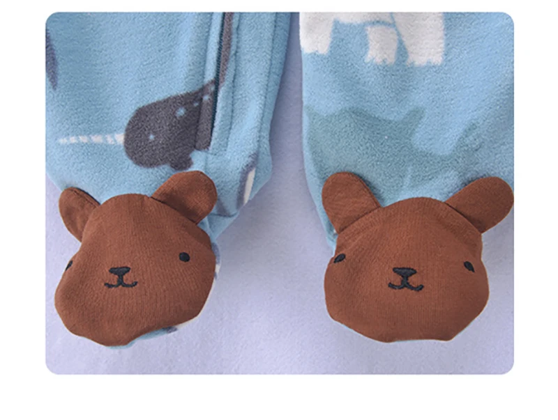 Baby Rompers Spring Autumn Clothes Zipper Fleece Boy Girl Pajamas Newborn Outfit Animal Jumpsuit Infants Clothing 0 -12 Months
