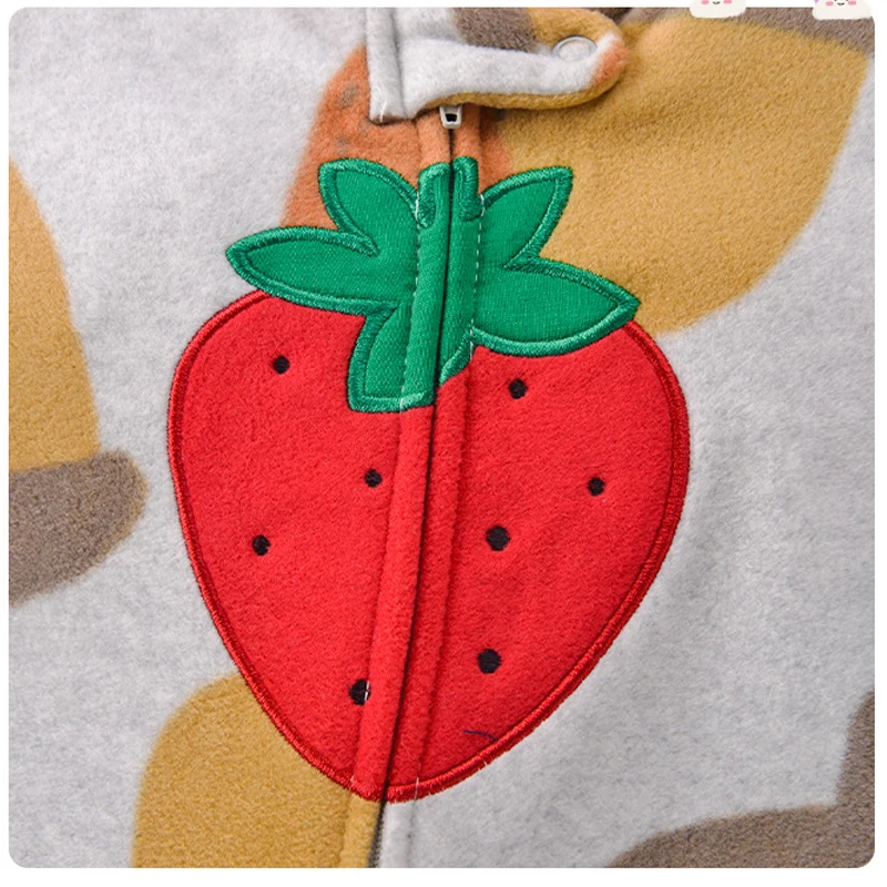 Baby Rompers Spring Autumn Clothes Zipper Fleece Boy Girl Pajamas Newborn Outfit Animal Jumpsuit Infants Clothing 0 -12 Months