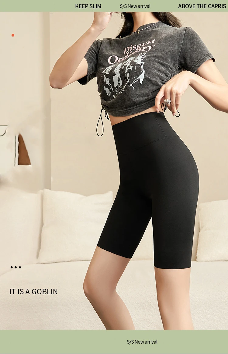 BIVIGAOS Summer Shark Biker Shorts Women High Waist Knee Short Leggings Bodybuilding Sexy Shorts Running Sports Cycling Shorts