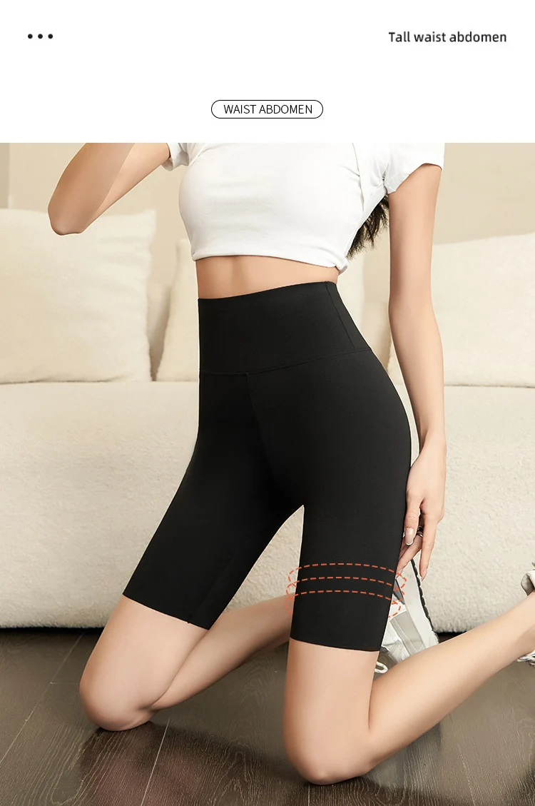BIVIGAOS Summer Shark Biker Shorts Women High Waist Knee Short Leggings Bodybuilding Sexy Shorts Running Sports Cycling Shorts