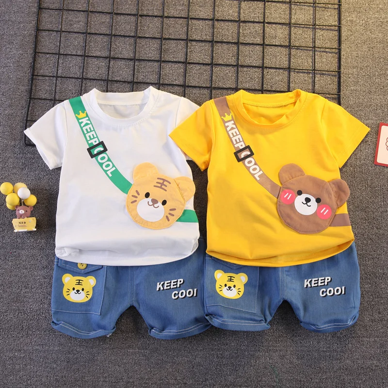 2025 Summer Baby Clothes Sets Boys Short Sleeve T-Shirt Shorts 2Pcs Children Sportwear Suits Fashion Kids Tracksuits Outfits