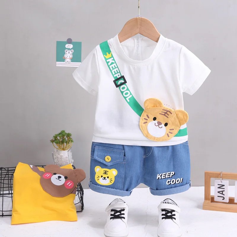 2025 Summer Baby Clothes Sets Boys Short Sleeve T-Shirt Shorts 2Pcs Children Sportwear Suits Fashion Kids Tracksuits Outfits