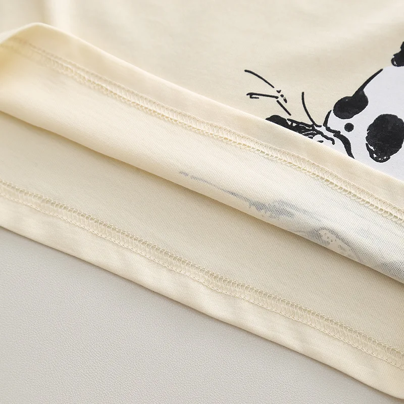 Boys Sets Summer Children Clothing Boys Chinese Style Tang Costumes Panda Print Cotton T-Shirt Shorts 2pcs Kids Casual Outfits