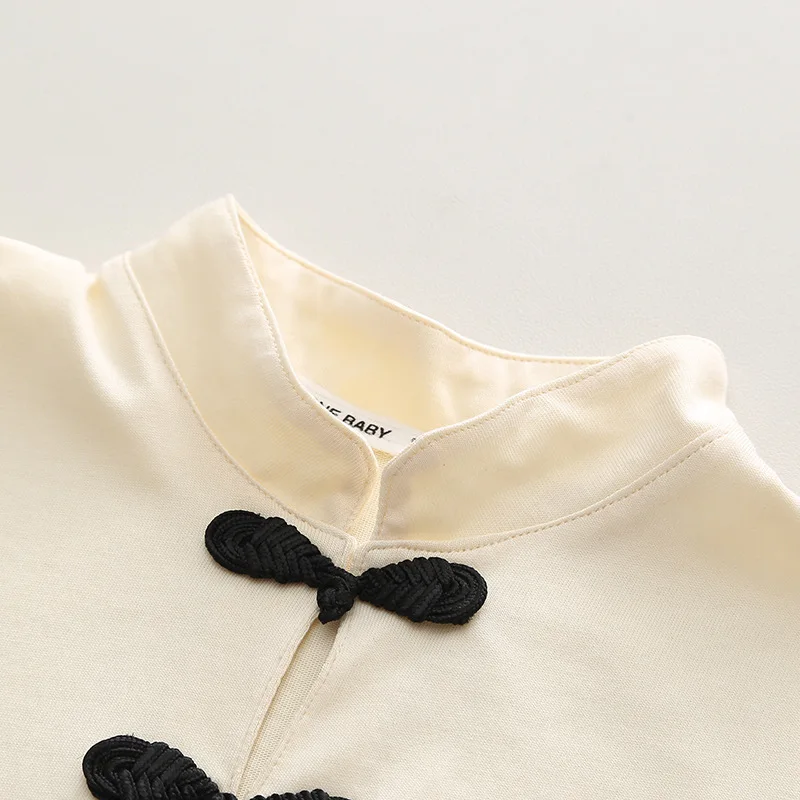 Boys Sets Summer Children Clothing Boys Chinese Style Tang Costumes Panda Print Cotton T-Shirt Shorts 2pcs Kids Casual Outfits