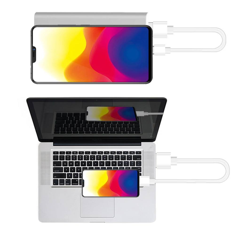 6PCS 25cm Short Micro USB Cable Android Type C USB Easy Carry Practical Charging Cable for Power Bank Samsung Huawei Sony LG