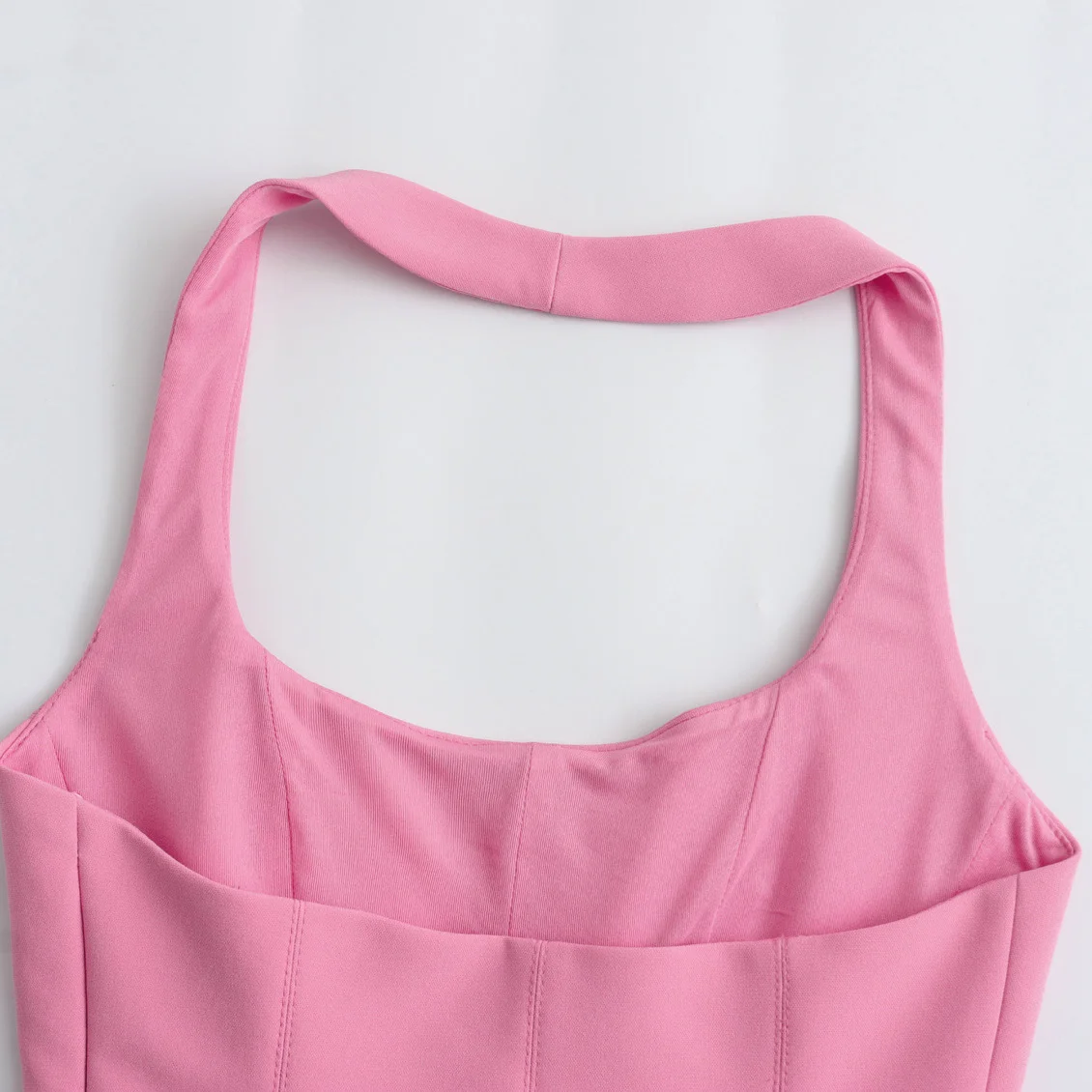 BSAY Women Fashion Summer White Halter Backless O-neck Comfortable Sling Crop Top Chic Female Sexy Streetwear Vest Mujer