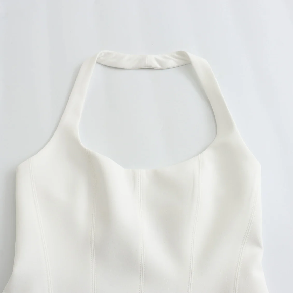 BSAY Women Fashion Summer White Halter Backless O-neck Comfortable Sling Crop Top Chic Female Sexy Streetwear Vest Mujer