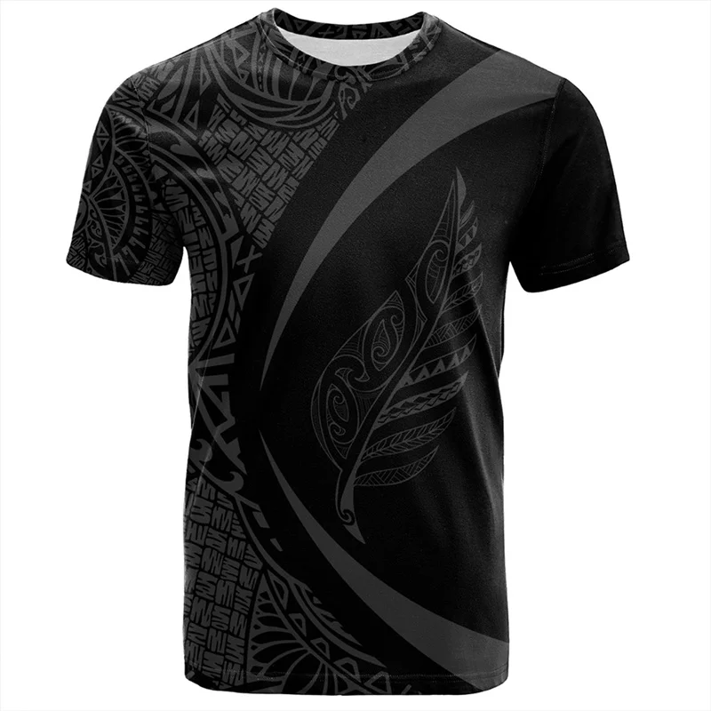 3d New Zealand Maori Rugby Ball Printing T Shirt Sports Fitness Quick Dry T-shirts For Men Fashion Hawaiian Gym Clothing Top