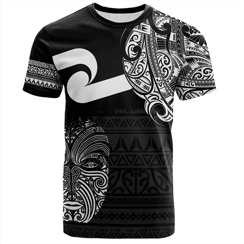 3d New Zealand Maori Rugby Ball Printing T Shirt Sports Fitness Quick Dry T-shirts For Men Fashion Hawaiian Gym Clothing Top
