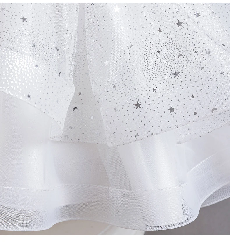 8318 Children's Dress Princess Dress Wedding Bridesmaid Wedding Dress Fluffy Dress Lace Trail Gown Children's Wear