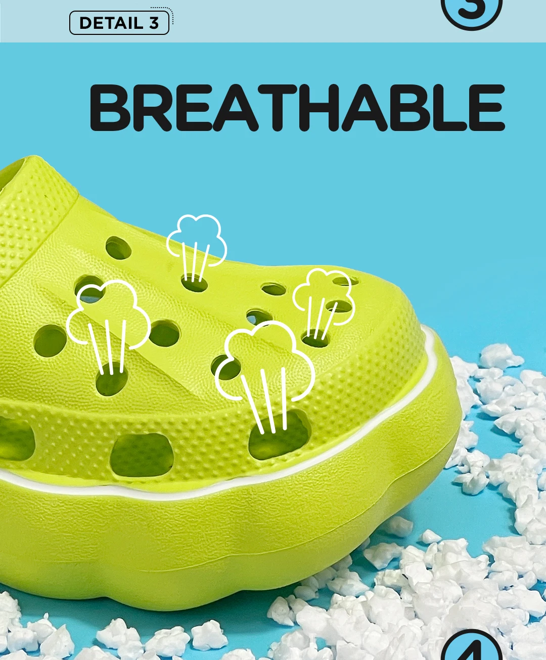 Kids' Summer Lovely EVA Garden Shoes Children Solid Color Toe Sandals Waterproof Breathable Slippers