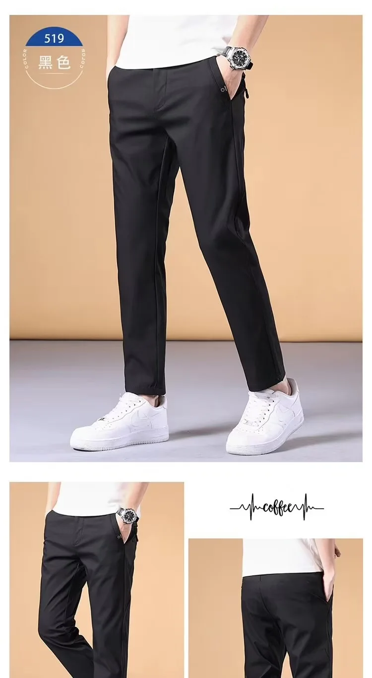 Fashion Men's Pants Summer Suit Pants Casual Korean Men's Pants Joggers Men Streetwear Casual Sports Pants