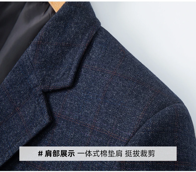 New Men's Blazer Fashion Middle-aged Business Casual Professional Wear Casual Loose British Style Sub-trend Four Seasons Suit