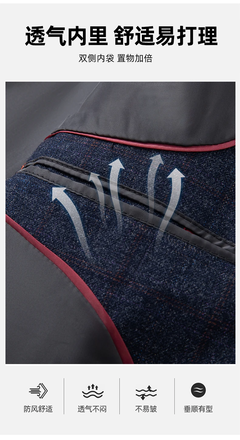 New Men's Blazer Fashion Middle-aged Business Casual Professional Wear Casual Loose British Style Sub-trend Four Seasons Suit