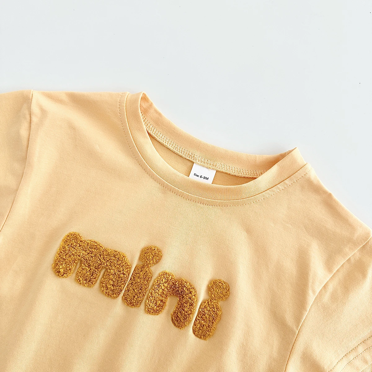 INS Summer Baby Bodysuit Newborn Clothing Boys Girls Cotton Triangle Romper Plush Letter Short Sleeve Infant 0-18M
