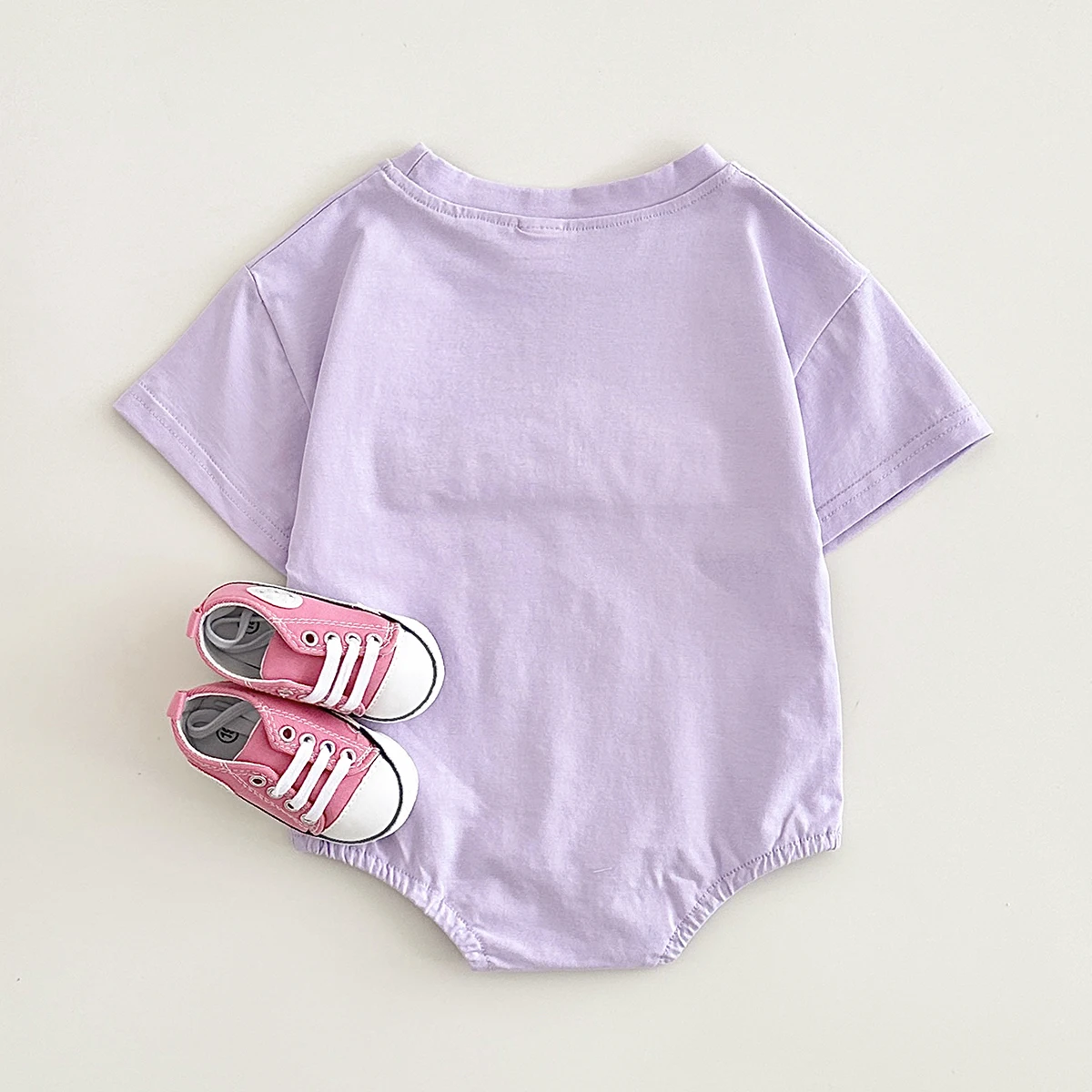 INS Summer Baby Bodysuit Newborn Clothing Boys Girls Cotton Triangle Romper Plush Letter Short Sleeve Infant 0-18M