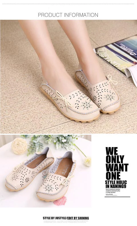 New Moccasins Women Flats Autumn sneakers Women Loafers Genuine Leather Female Shoes Slip On Ballet Bowtie Women Shoes Big Size