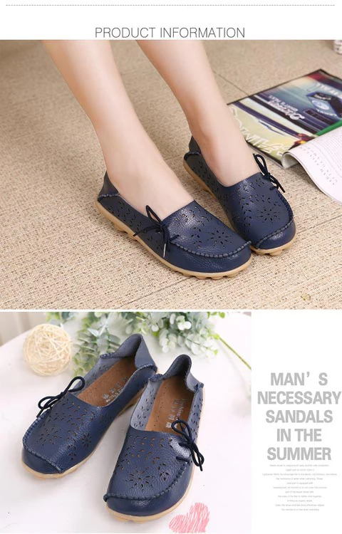 New Moccasins Women Flats Autumn sneakers Women Loafers Genuine Leather Female Shoes Slip On Ballet Bowtie Women Shoes Big Size