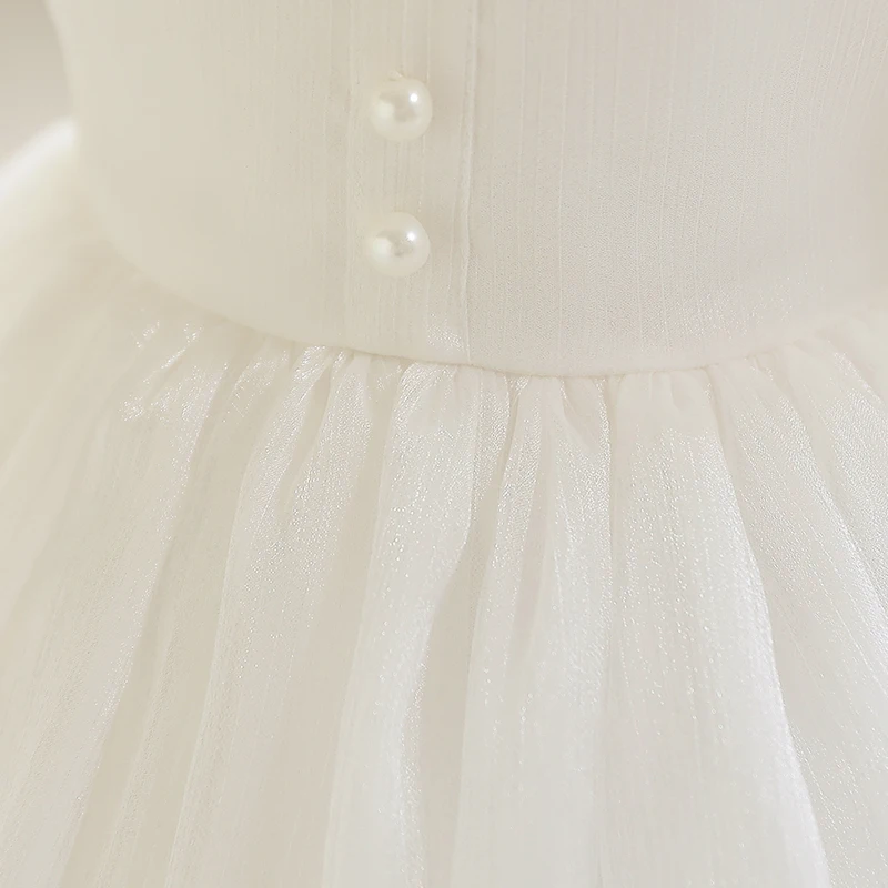 Baby Girls 1st Birthday Baptism Beading Dress For Girls Princess Luxury Costumes Kids Party Clothes Toddler Dresses