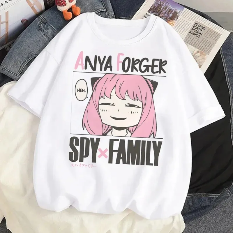 Loid Forger Yor Forger Anya Forger T-shirt Cartoon Manga Anime Harajuku Graphic Kawaii T-shirt For Men's Women's Shirt