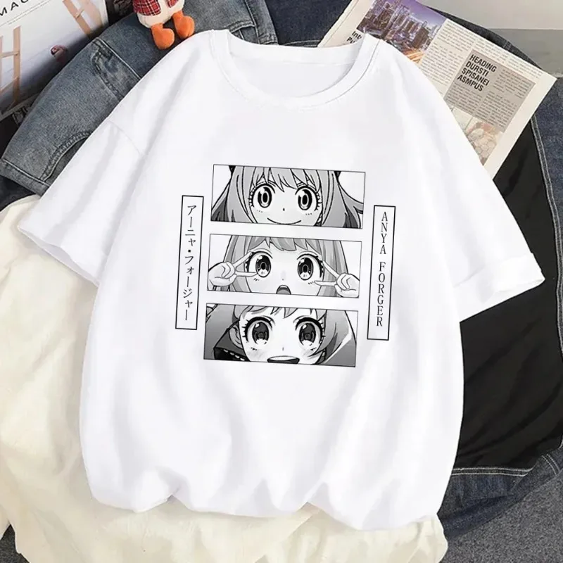 Loid Forger Yor Forger Anya Forger T-shirt Cartoon Manga Anime Harajuku Graphic Kawaii T-shirt For Men's Women's Shirt