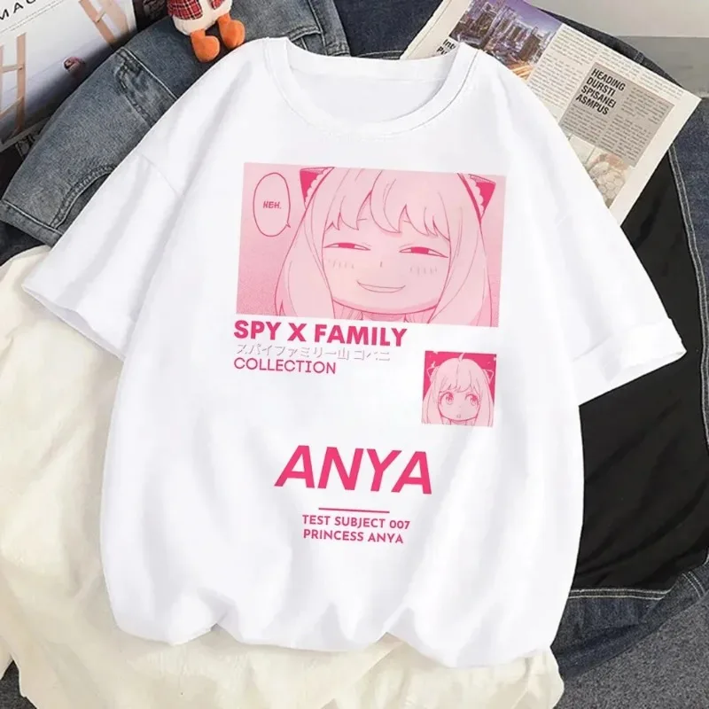 Loid Forger Yor Forger Anya Forger T-shirt Cartoon Manga Anime Harajuku Graphic Kawaii T-shirt For Men's Women's Shirt