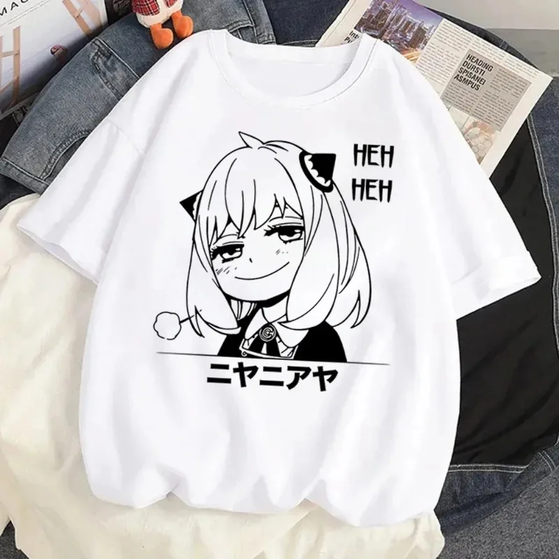 Loid Forger Yor Forger Anya Forger T-shirt Cartoon Manga Anime Harajuku Graphic Kawaii T-shirt For Men's Women's Shirt