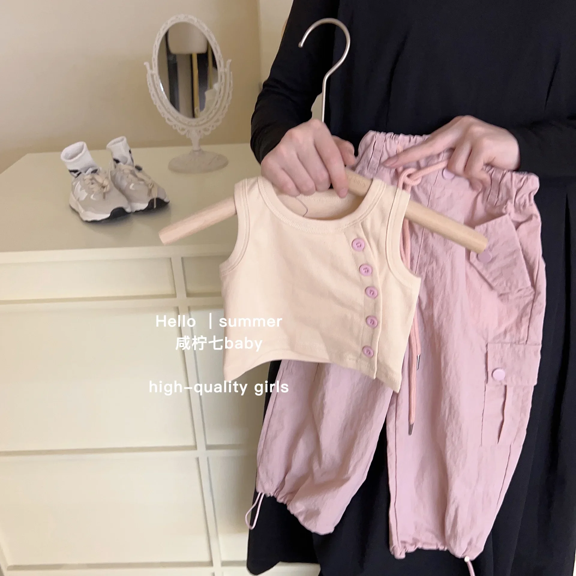 Children's Clothing Sets Sleeveless T-shirt + Overall 2pcs Kids Clothes Girls Clothes Set 1 To 6 Years Baby Girl Outfit Set